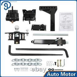 1,000 lb Weight Distributing Hitch Kit & Sway Control For Trailer Black
