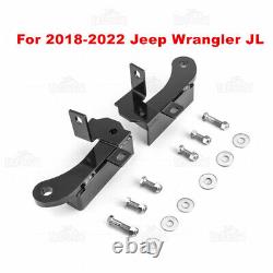 2'' Rear Receiver Hitch + D-Ring Brackets Kit For Jeep Wrangler JL 2018-20 21 22