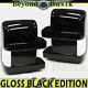 2008-2016 Ford F250-f550 Gloss Black Mirror Covers For Towing Withturn Signal Hole