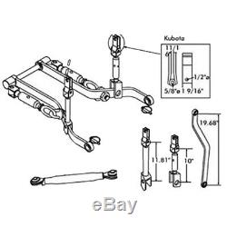 3 POINT HITCH KIT 3PT for Kubota B Series Compact Tractor Category Cat 1