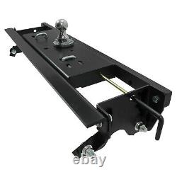 30,000 lbs Double Lock Gooseneck Trailer Hitch Kit Black For 2015-2020 Ford F150