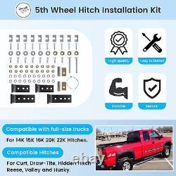 30035 Fifth Wheel Hitch Installation Kit Hardware Brackets for Full-Size Trucks