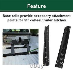 5th Fifth Wheel Mounting Rail Kit Trailer Hitch Mount Steel For Reese 30035 20K