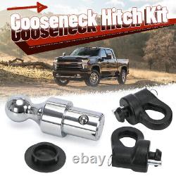 60692 2-5/16 Puck System Gooseneck Hitch Kit For Chevy GMC 2500 HD 3500 HD Ford