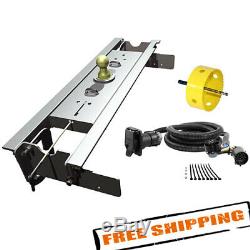 B&W Gooseneck Hitch withHole Saw & Curt Wiring Kit for Ford F250 & F350 Super Duty