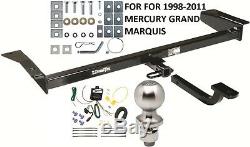 COMPLETE TRAILER HITCH PACKAGE With WIRING KIT FOR 1998-2011 MERCURY GRAND MARQUIS