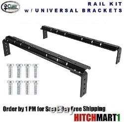 CURT BASE RAIL KIT with UNIVERSAL BRACKETS FOR 5TH WHEEL TRAILER HITCH 16100