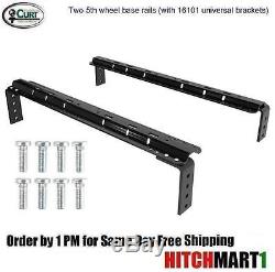 CURT BASE RAIL KIT with UNIVERSAL BRACKETS FOR 5TH WHEEL TRAILER HITCH 16200