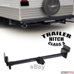 Class 3/Iii Matte Black Receiver Towing 2 RV Trailer Hitch For Up To 72 Frame