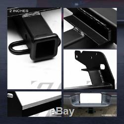 Class 3 Matte Blk Trailer Hitch Receiver Bumper Tow Kit 2 For 1995-2004 Tacoma