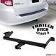 Class 3 Matte Blk Trailer Hitch Receiver Bumper Towing For 08-16 Town & Country