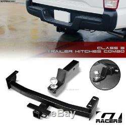Class 3 Trailer Hitch Receiver+2 Ball Bumper Mount For 2016-2020 Toyota Tacoma