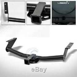 Class 3 Trailer Hitch Receiver Rear Bumper Tow Kit 2 For 02-07 Jeep Liberty Suv