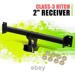Class-3 Trailer Hitch Receiver Rear Bumper Tow Kit 2 for BMW X3 04-10 Black