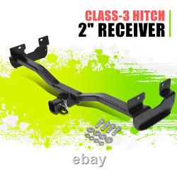 Class-3 Trailer Hitch Receiver Rear Bumper Tow Kit 2 for Hummer H3 06-10 Black