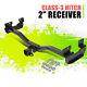 Class-3 Trailer Hitch Receiver Rear Bumper Tow Kit 2 For Hummer H3 06-10 Black