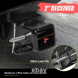 Class-3 Trailer Hitch Receiver Rear Bumper Tow Kit 2 for Hummer H3 06-10 Black