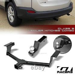Class 3 Trailer Hitch Receiver with2 Ball Bumper Mount For 2006-2018 Toyota Rav4