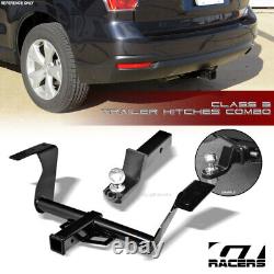 Class 3 Trailer Hitch Receiver with2 Ball Bumper Mount Kit For 2014-2018 Forester
