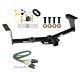 Class 3 Trailer Hitch & Tow Wiring Kit For 2006-2012 Toyota Rav4 2 Receiver