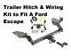 Class Ii Trailer Hitch & Wiring Kit For Ford Escape 2013-2016