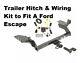 Class Ii Trailer Hitch & Wiring Kit For Ford Escape All Styles 2017-2018