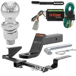 Curt Class 3 Trailer Hitch & Ball Mount Tow Package Kit for 02-06 Honda CR-V