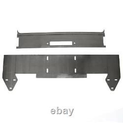 DIY Front Bumper Winch Mount Plate Bare Metal Kit For 1984-2001 Jeep Cherokee XJ