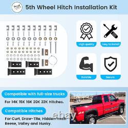 Fifth Wheel Rails Hitch Installation Kit for Reinstallation Truck 30035, 58058