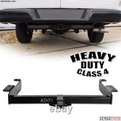 For 07-18 Silverado 1500 Class 4/IV Black Trailer Hitch Receiver Tube Towing Kit
