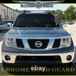 For 2005-2021 Nissan Frontier CHROME Bugshield Hood Guard Protector Deflector