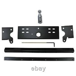 For 2015-2020 Ford F150 30,000 LBS Double Lock Gooseneck Trailer Hitch Kit Black