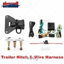 For 2020-2023 Jeep Gladiator JT, 2 Tow Trailer Hitch Receiver Wire Harness Kit