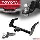 For 84-95 Toyota Pick Up Class 3/iii Trailer Hitch Tube+2 Ball Towing Mount Kit
