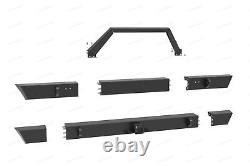 Front & Rear Bumper Kit For 1984-2001 Jeep Cherokee XJ With Hitch Receiver