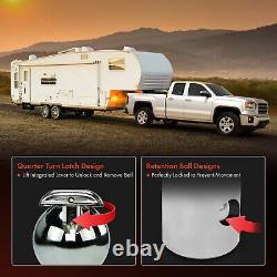 Gooseneck Trailer Hitch Ball & Safety Chain Kit for Chevrolet Ford GMC 38000 lb