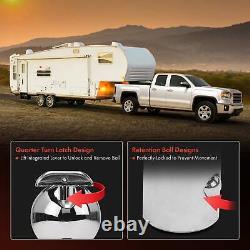 Gooseneck Trailer Hitch Ball & Safety Chain Kit for Ram 2500 3500 2013-2024 38K