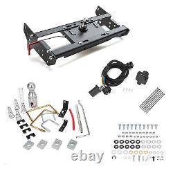 Gooseneck Trailer Hitch Underbed Kit With 7' WIRING For 1999 -2016 Ford F250 F350
