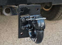 Mounting Plate with 8 Ton Pintle Hitch 2-5/16 Ball for Trailers