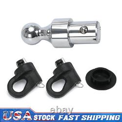 Puck System Gooseneck Hitch Kit 2-5/16 Ball & Safety Chain Anchors Kit For GMC