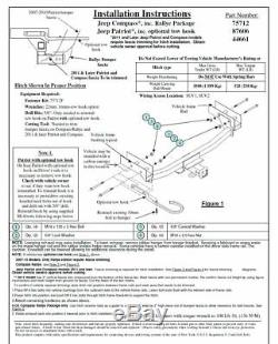 Reese Trailer Tow Hitch For 08-17 Jeep Patriot with Wiring Harness Kit