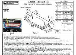 Reese Trailer Tow Hitch For 14-20 Dodge Durango with Wiring Harness Kit
