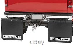 Rock Tamers 00108 Mud Guards Mud Flaps Adjustable System for 2 Receiver Hitch