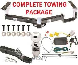 TRAILER HITCH PACKAGE FOR 08-13 TOYOTA HIGHLANDER With WIRING KIT + BALL + MOUNT