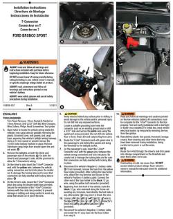 Trailer Hitch 7 Way RV Wiring Kit For 21-22 Ford Bronco Sport Plug Brake Control