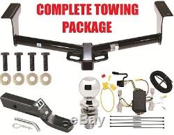 Trailer Hitch Package For 06-12 Toyota Rav4 Class 3 Tow Receiver + Wiring Kit
