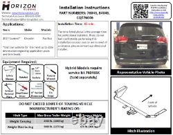 Trailer Hitch & Wiring For 17-20 Pacifica Limited Touring L Plus with Wiring Kit