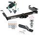 Trailer Tow Hitch For 00-02 Chevy Express Gmc Savana With Wiring Kit & 1-7/8 Ball