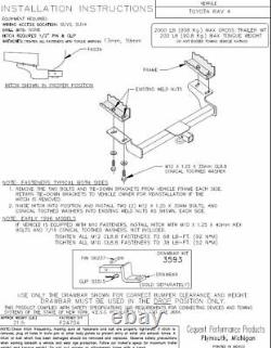 Trailer Tow Hitch For 01-05 Toyota RAV4 with Wiring Kit