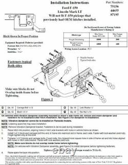 Trailer Tow Hitch For 04-05 Ford F-150 06 Lincoln Mark LT with Wiring Harness Kit